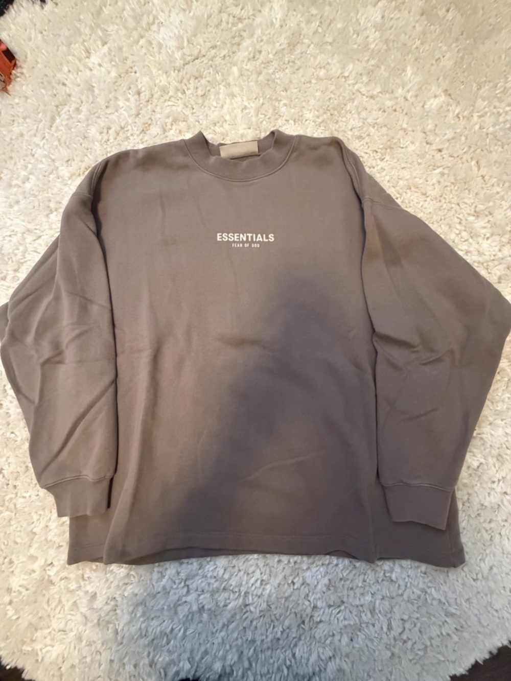 Fear of God Essentials Crewneck Sweatshirt - Taupe/Gray